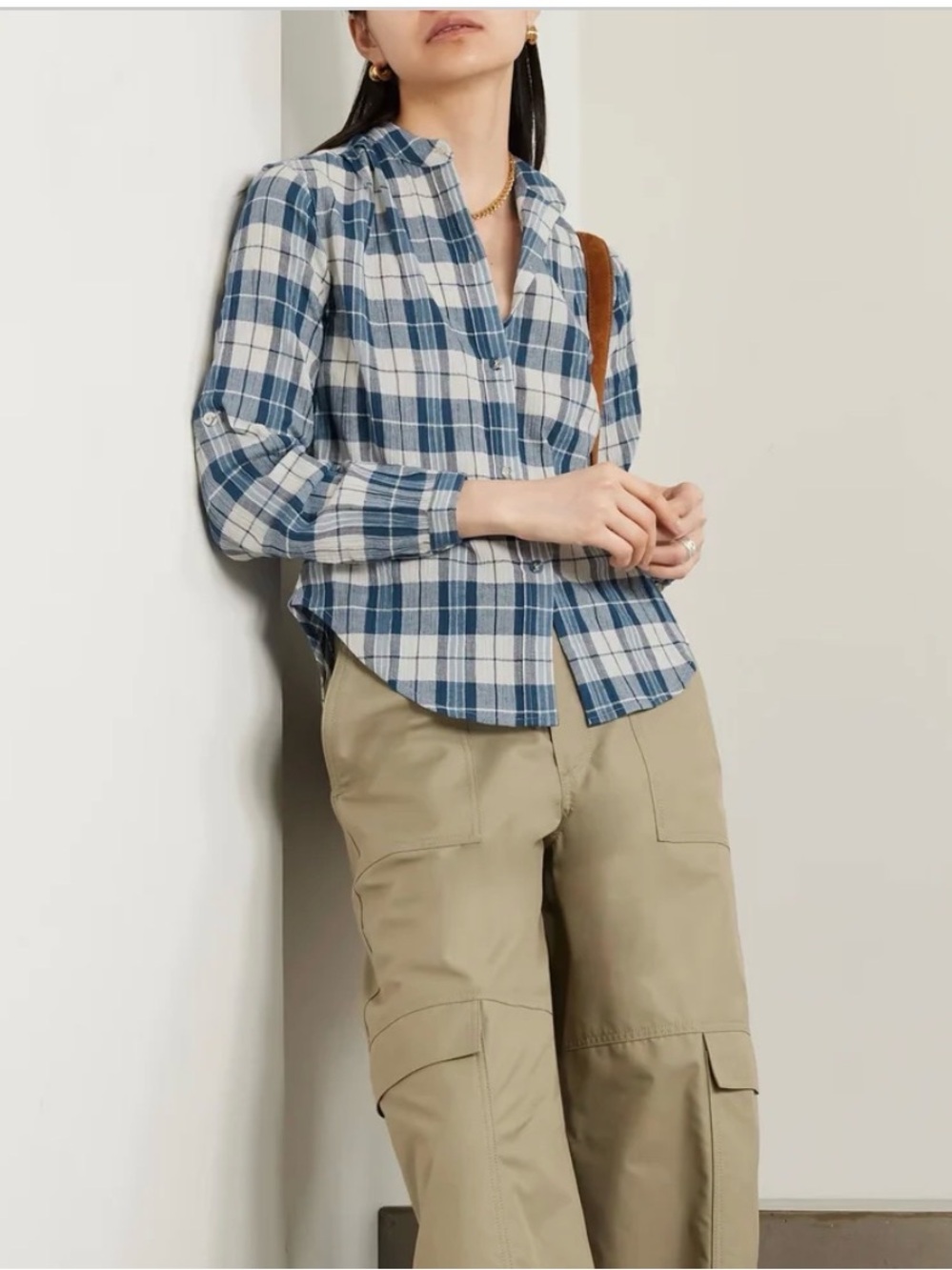 SUZIE KONDIKoubi Checked Cotton-gauze Shirt